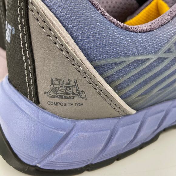 CAT Work Shoe Sneaker Size 8 Gray Array Composite Toe Safety Caterpillar - Picture 7 of 14